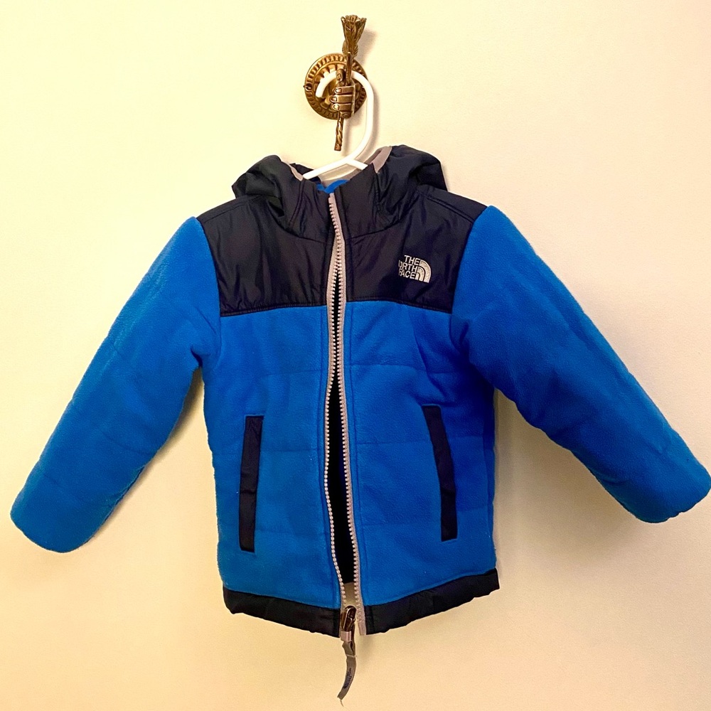 The North Face Reversible Coat Blue Toddler size 2T